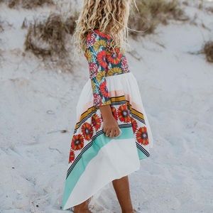 🌸Oopsie Daisy Toddler Girls Hi-low Color Block Dress sz. 4🌸